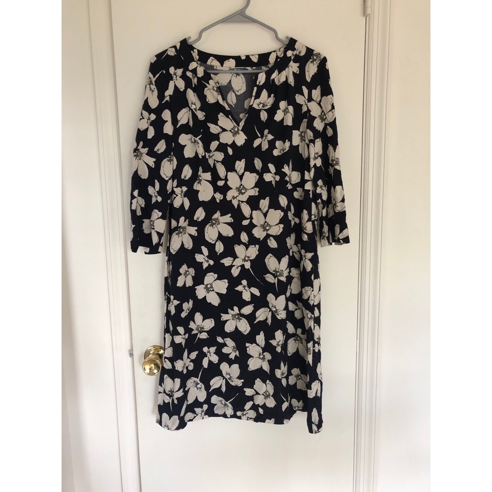 🔶 Navy Flower Dress